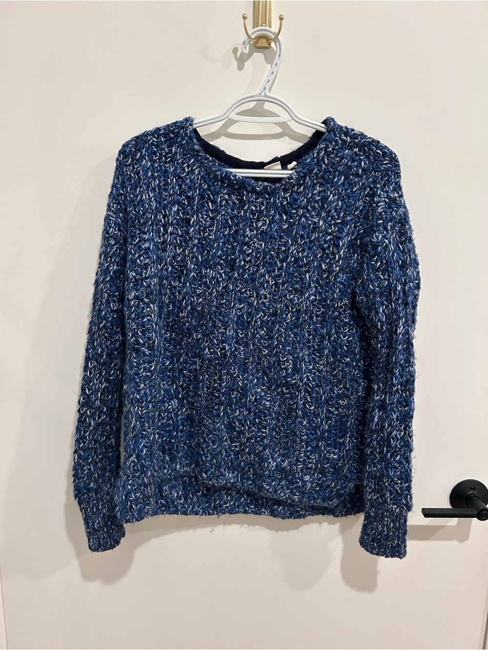 GAP Blue Marled Crewneck Sweater